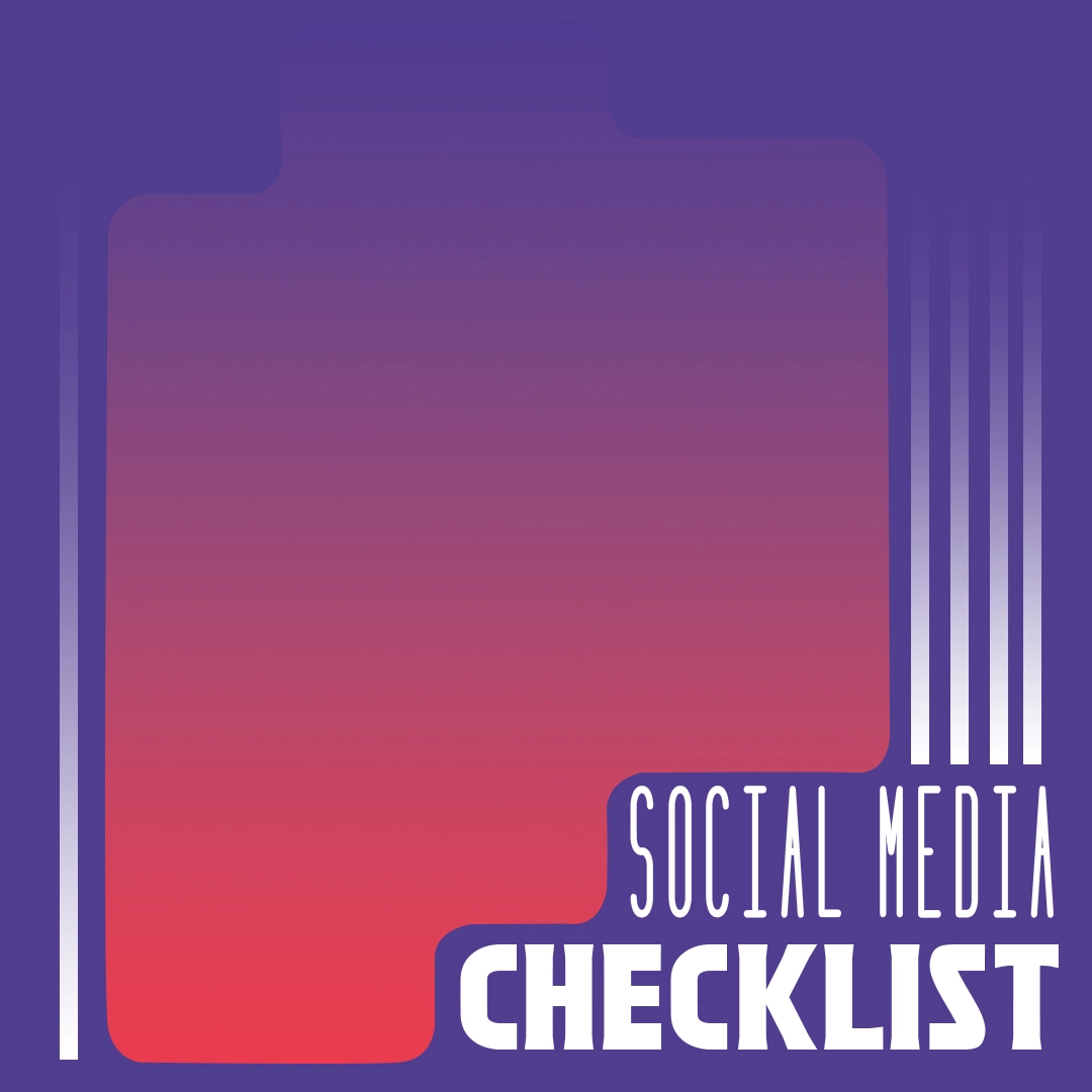 Social Media checklist